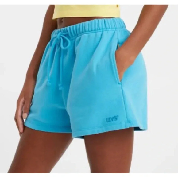 Levi’s Gold Tab Relaxed Fit Sweat Shorts in Horizon Blue xs - Picture 1 of 5